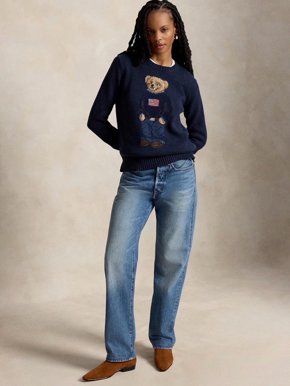Ralph Lauren polo Bear Motif Crewneck Sweater - Picture 4 of 6